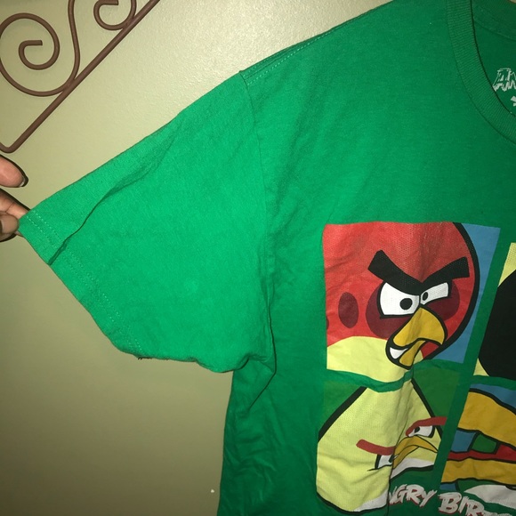 Angry bird green logo T-shirt size medium - Picture 4 of 5